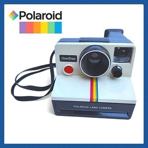 VINTAGE 1977 POLAROID ONE STEP RAINBOW LAND RED BOTTON CAMERA
